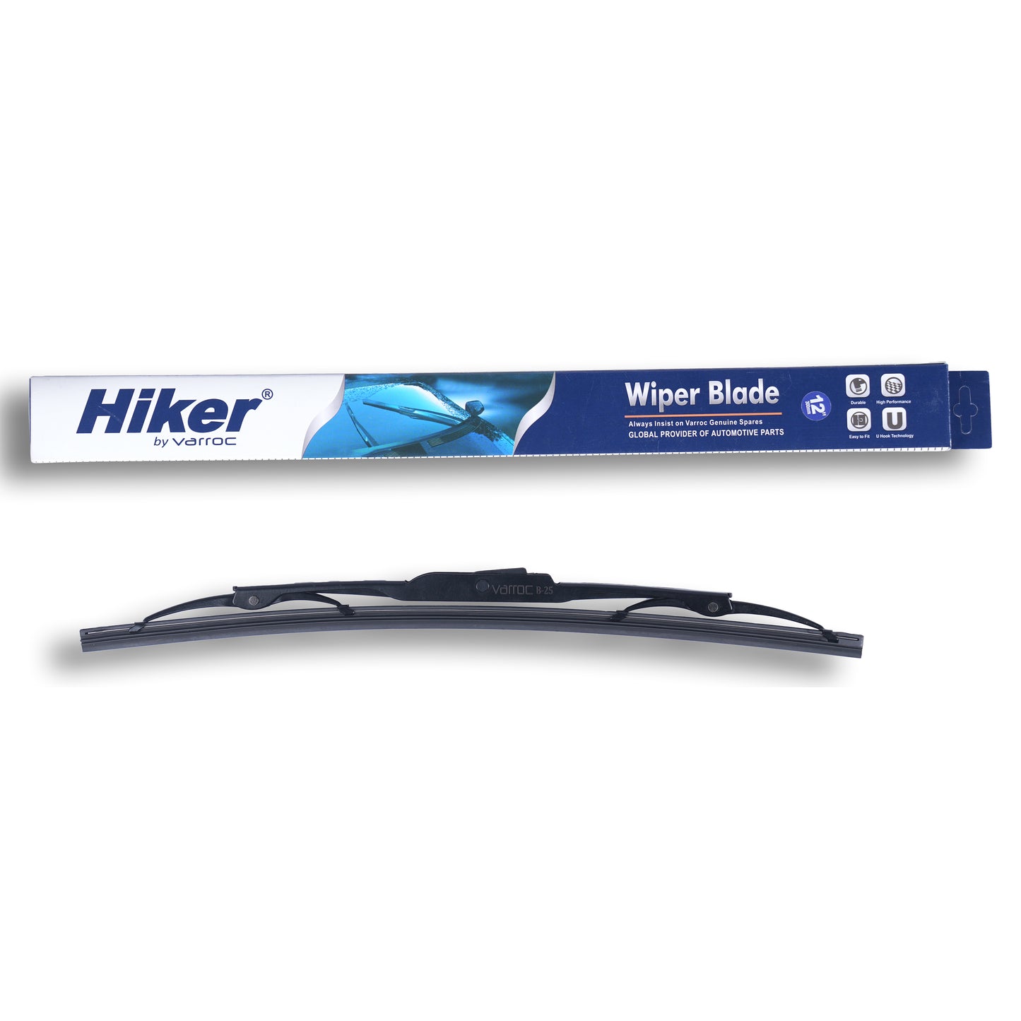 Wiper Blade, 9 mm U Hook, 381 mm/15 inches, Passenger & Driver Side -WIPB-UNIV-UH15