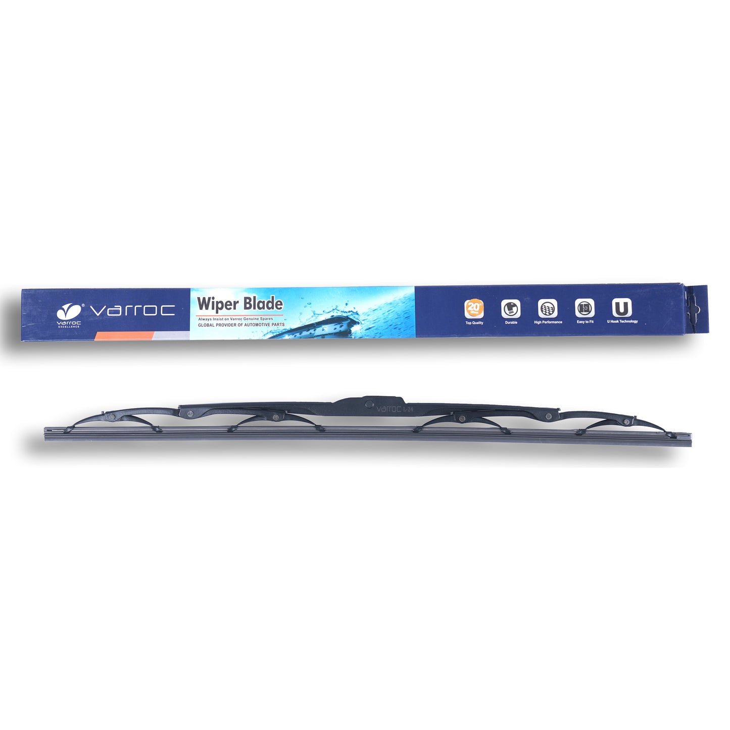 Wiper Blade, 9 mm U Hook, 508 mm/20 inches, Passenger & Driver Side -WIPB-UNIV-UH20