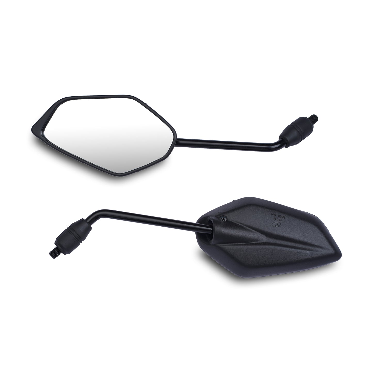 Varroc Shatter Proof Rear View Mirror For YAMHA FASINO BS6 BLACK Right Hand (Pack of 1) - REVM-FSNO-RH390