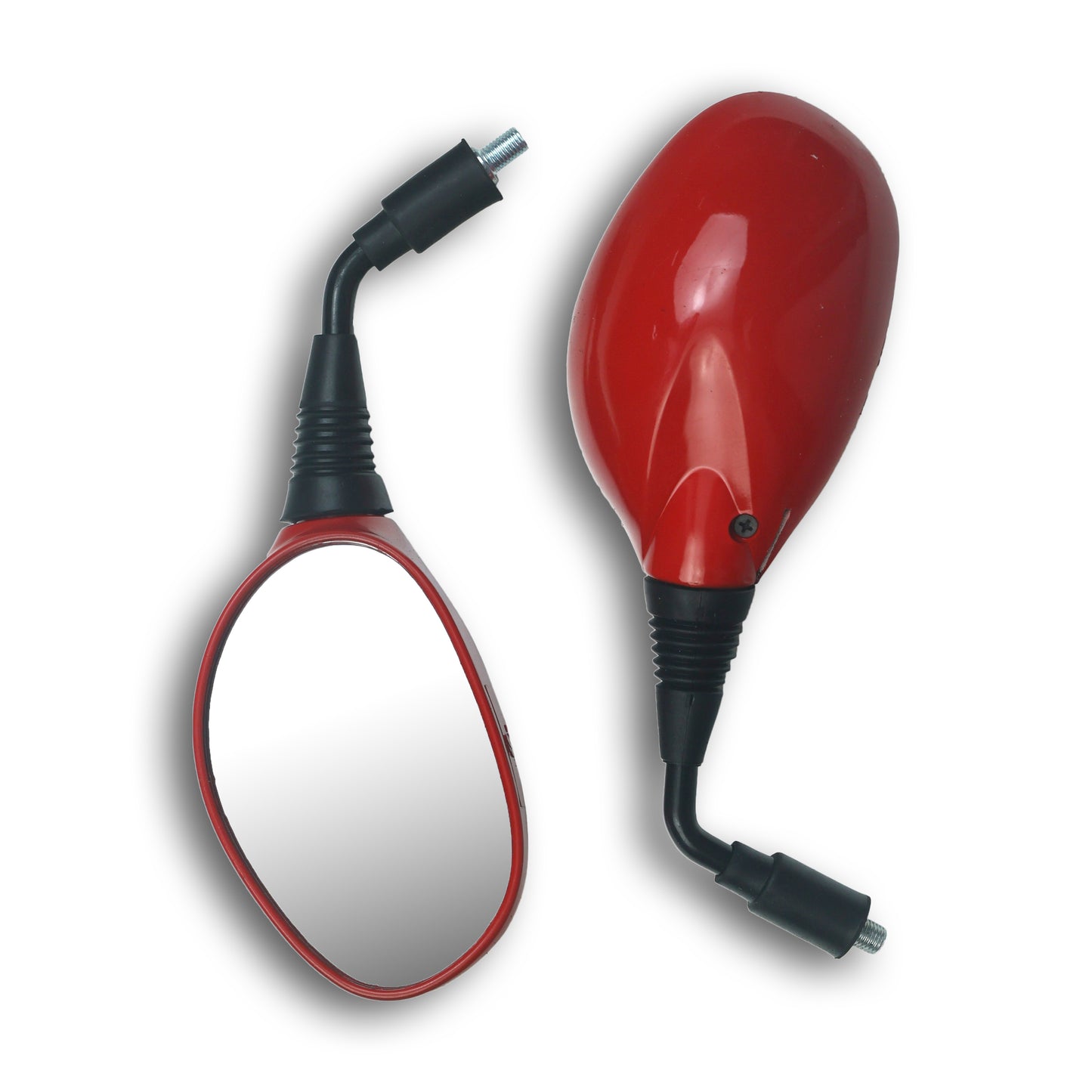 Varroc Shatter Proof Rear View Mirror For HiroPassion PRO Splendor PRO S Left Hand RED (Pack of 1) - REVM-PPRO-258L