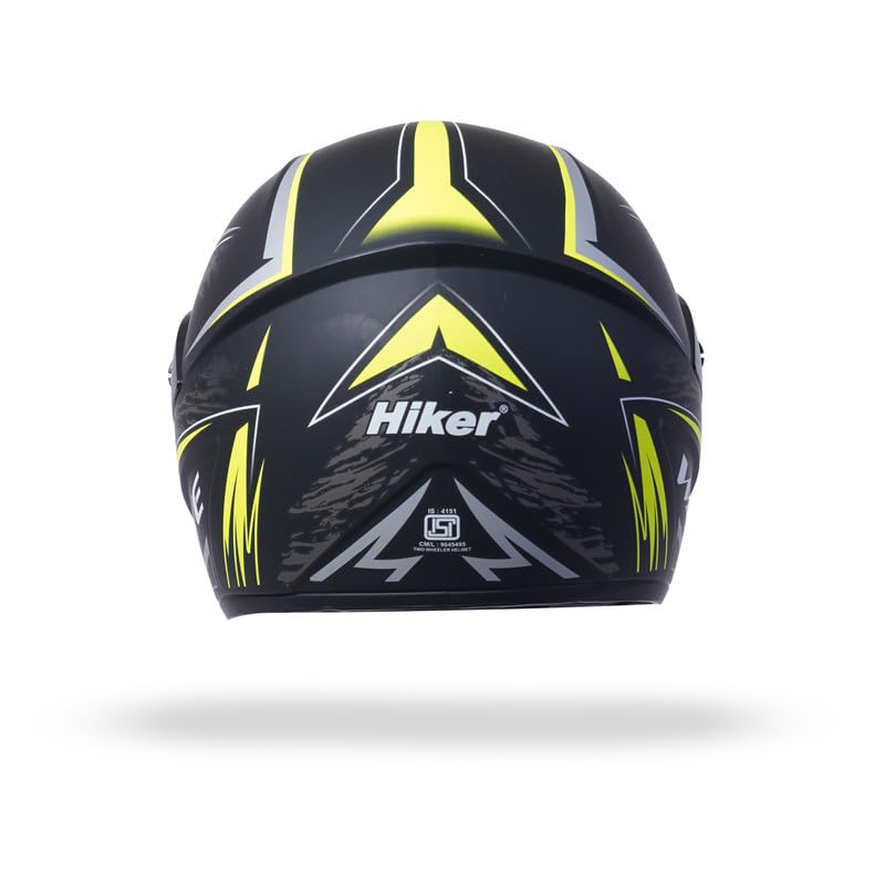 WAVE PRO MAX Full Face Helmet -Matt Black Yellow -HLMT-BYLW-WPMX2