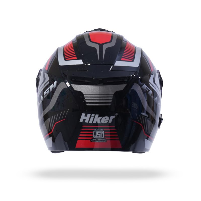 FLASH PRO MAX Half Face Helmet-Gloss Black -HLMT-BRED-FPMX1G