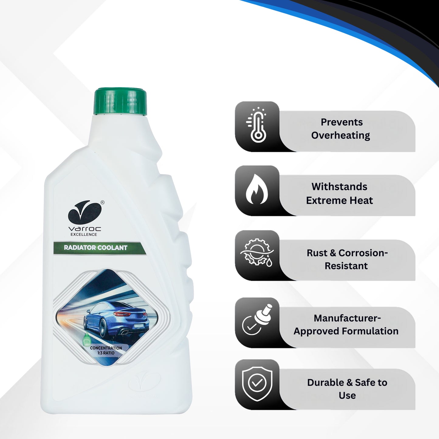 Car Radiator Coolant 1:3 Green Concentrate (1 L)