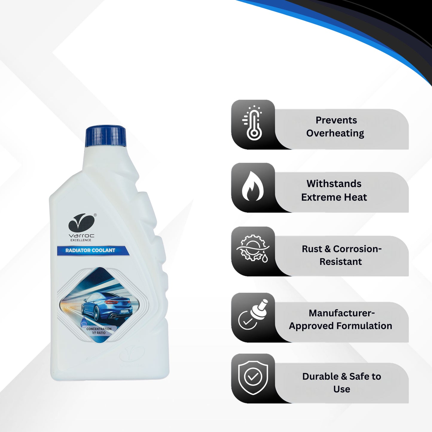 Car Radiator Coolant 1:7 Blue Concentrate (1 L)