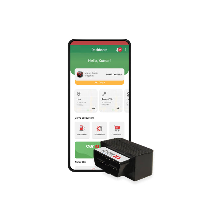 CarIQ Gold GPS Tracker with 4G Sim, 1-Year Mobile App Subscription