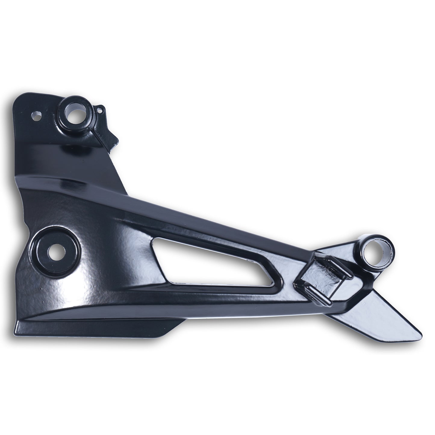 Varroc Foot Rest Bracket Right Hand for Pulsur 150 UG3 / UG4 – Black | Heavy-Duty Aluminium Casting | Rust-Free, Corrosion Resistant, Easy to Install & Durable | OEM Quality Motorcycle Spare Part FBKT-PUG3-DJ57B