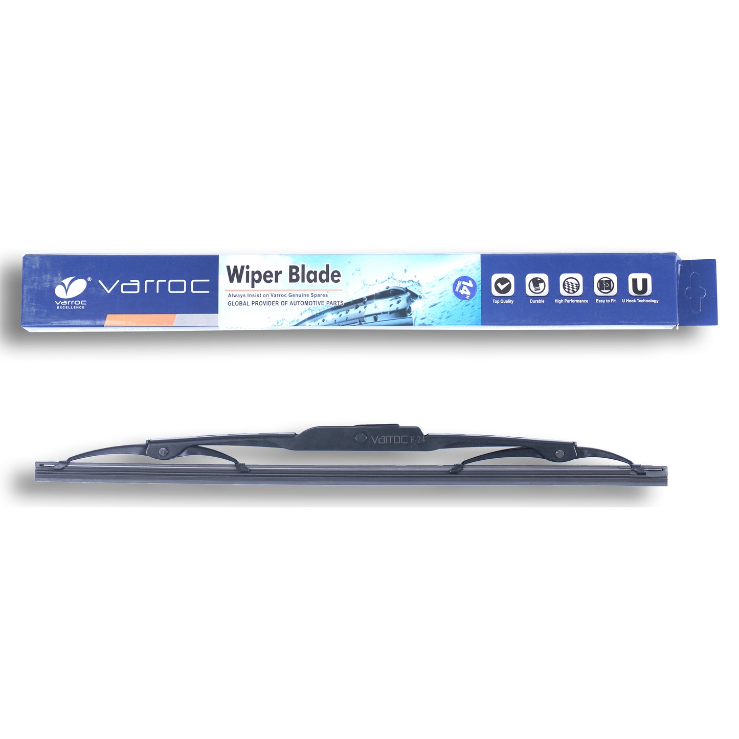 Wiper Blade, 9 mm U Hook, 356 mm/14 inches, Passenger & Driver Side