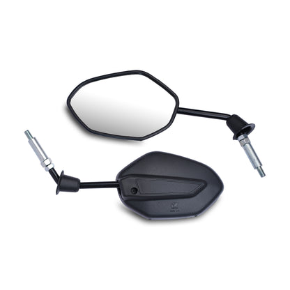 Varroc Shatter Proof Rear View Mirror For Hoonda Left Hand ACTVA 6G WITH ADAPTOR BS6 Left Hand  (Pack of 1) - REVM-ACTV-K0P20