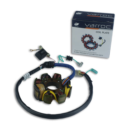 Varroc BAJJ Coil Plate Assembly Dsvr 125 Ss MGCP-DSVR-DS16 | High-Performance Copper Winding