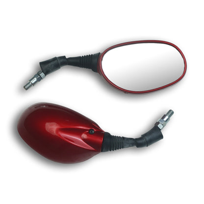Varroc Shatter Proof Rear View Mirror For HiroPassion PRO SplendorPRO CANDY RED Left Hand  (Pack of 1) - REVM-PSRP-300AL