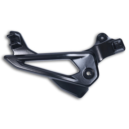 Varroc Foot Rest Bracket Left Hand for Pulsur 135 LS – Black | Heavy-Duty Aluminium Casting | Rust-Free, Corrosion Resistant, Easy to Install, Durable & Lightweight | OEM Quality Motorcycle Spare Part FBKT-P135-JD02B