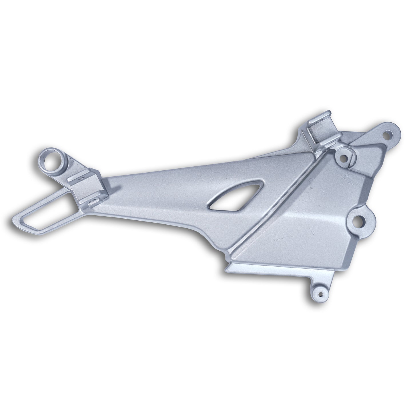 Varroc Foot Rest Bracket Left Hand for Karisma ZMR – Silver | Heavy-Duty Aluminium Casting | Rust-Free, Corrosion Resistant, Easy to Install, Durable & Lightweight | OEM Quality Motorcycle Spare Part FBKT-KZMR-54KRS