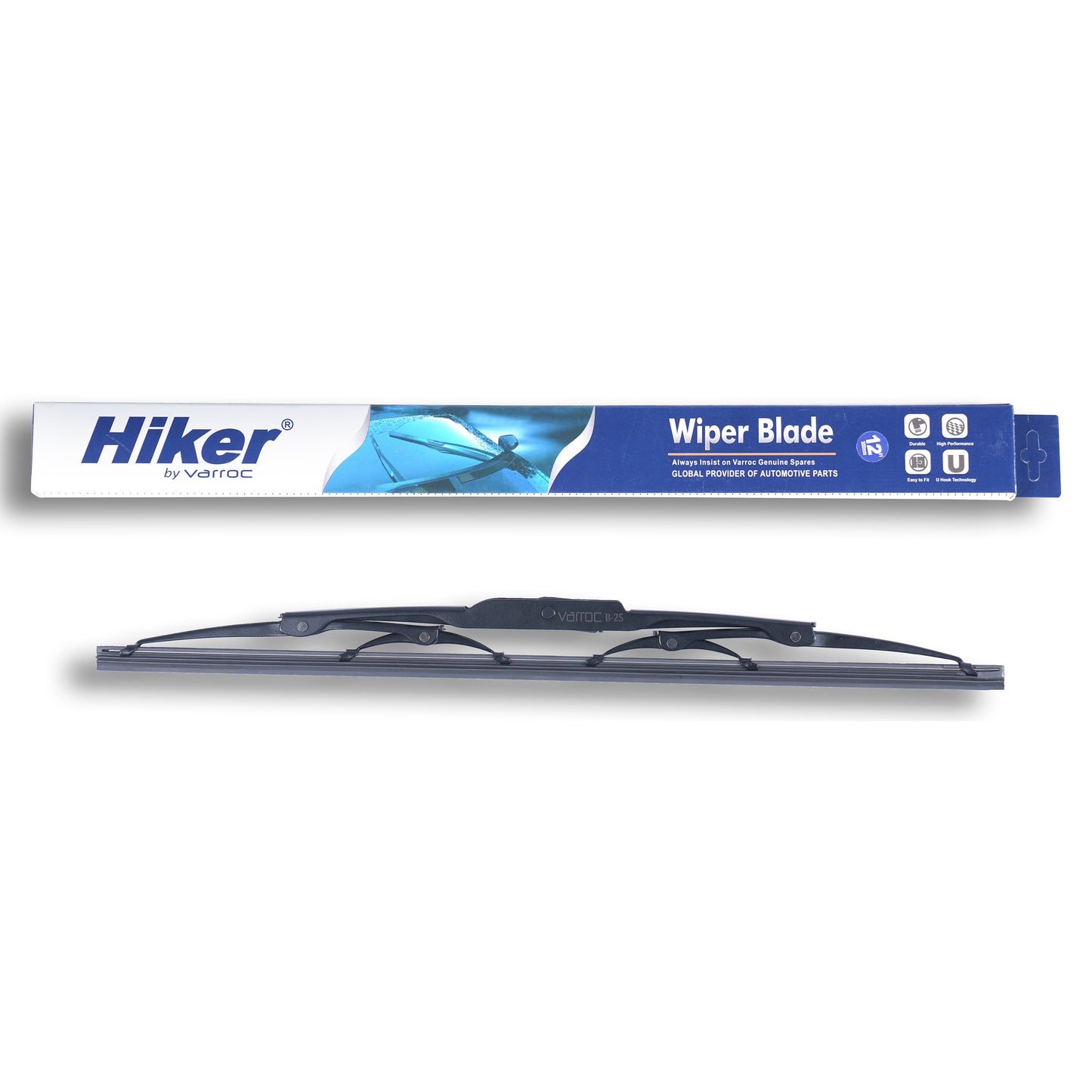Wiper Blade, 9 mm U Hook, 406 mm/16 inches, Passenger & Driver Side -WIPB-UNIV-UH16
