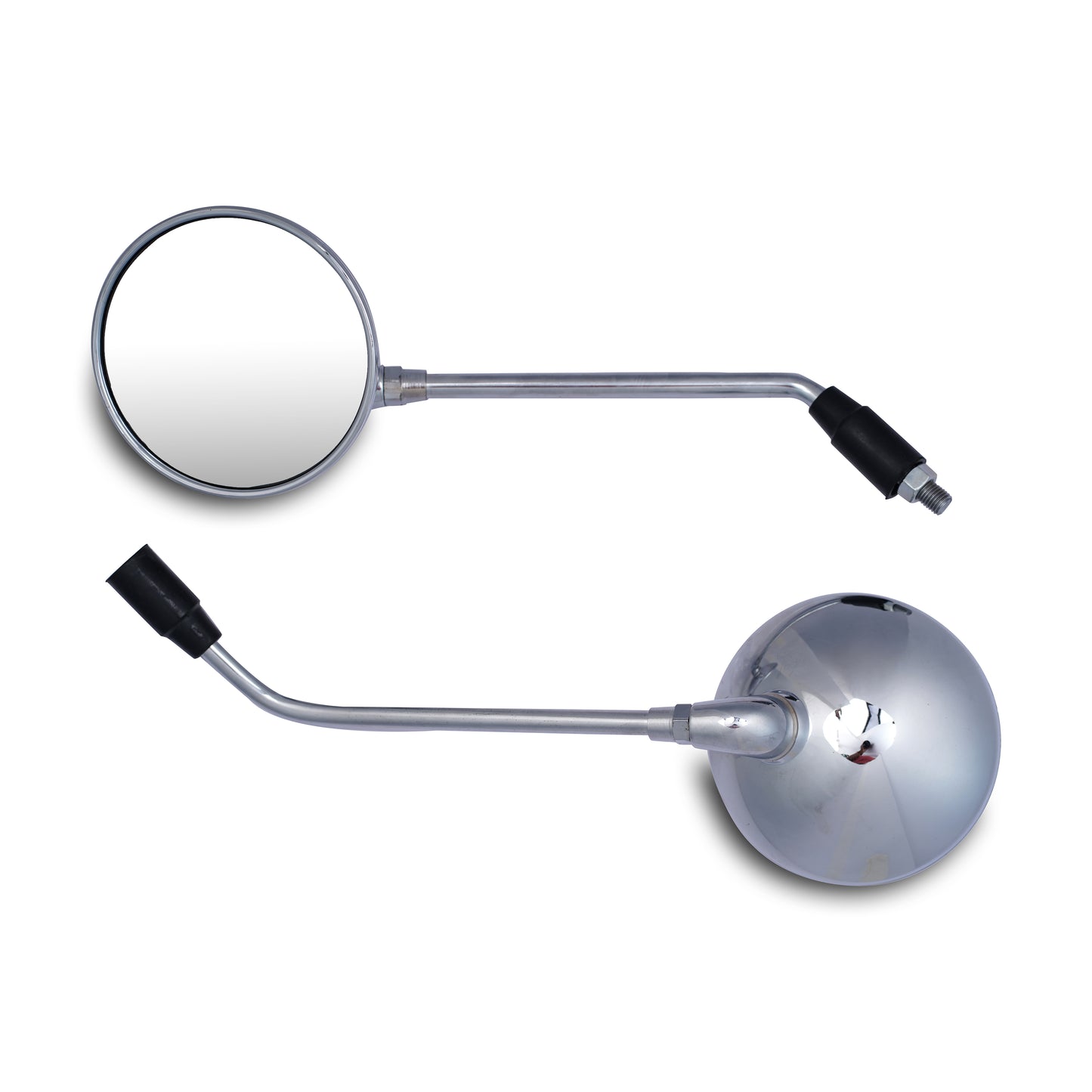 Varroc Shatter Proof Rear View Mirror For Royal Enfeld CHROM Right Hand BULLET CLASSIC NM &nbsp;(Pack of 1) - REVM-BULT-342AR
