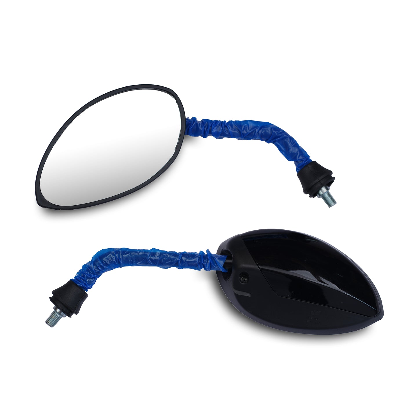 Varroc Shatter Proof Rear View Mirror For YAMHA FASINO BS6 BLACK Left Hand (Pack of 1) - REVM-FSNO-LH380