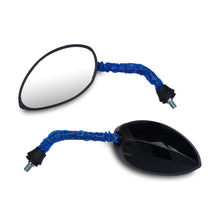 Varroc Shatter Proof Rear View Mirror For YAMHA FASINO BS6 BLACK Left Hand (Pack of 1) - REVM-FSNO-LH380