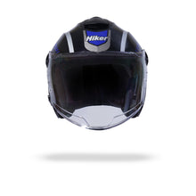 FLASH PRO MAX Half Face Helmet-Gloss Black Blue