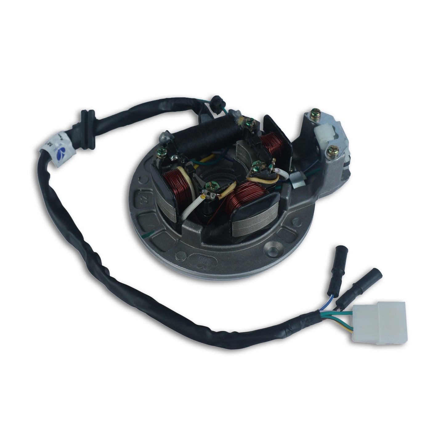 Varroc Hiro Coil Plate Assembly Splender 2 Hole Dinso MGCP-SPLD-OM2H | High-Performance Copper Winding