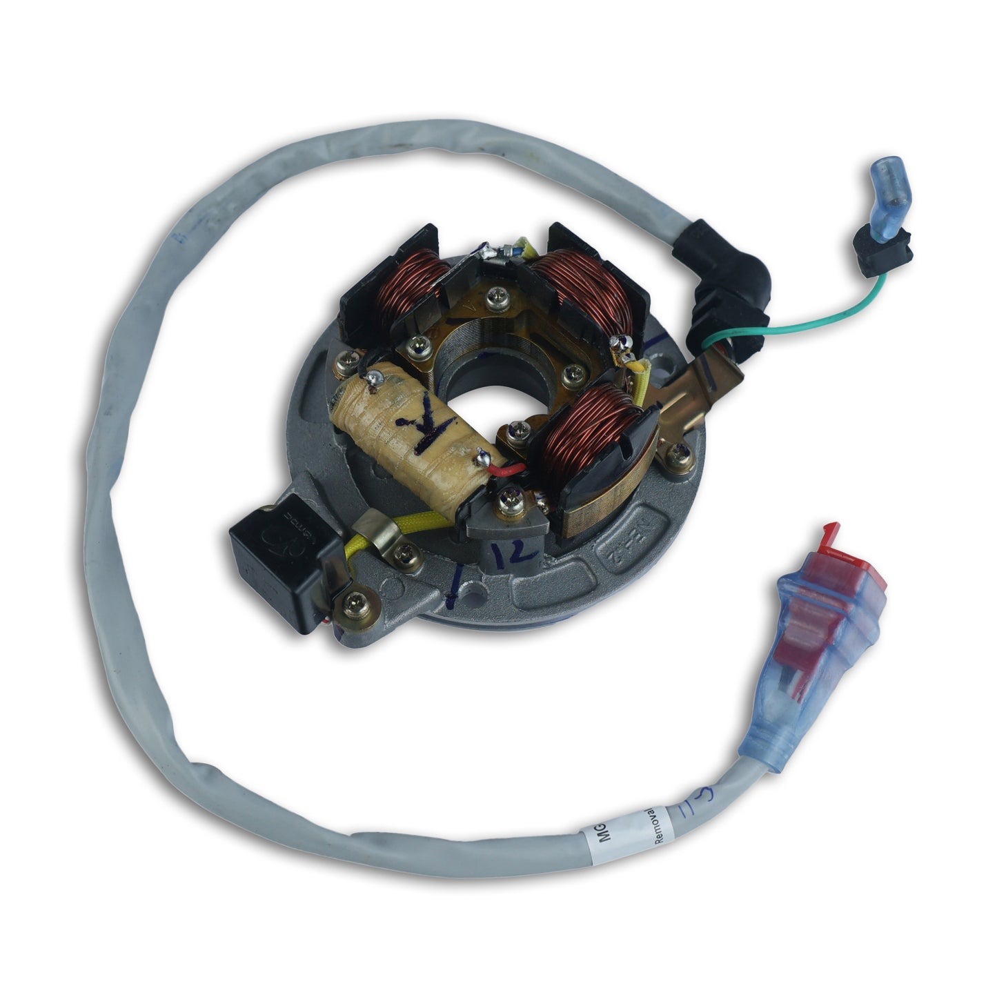 Varroc BAJJ Coil Plate Assembly Boxr C 100 MGCP-C100-DF20 | High-Performance Copper Winding