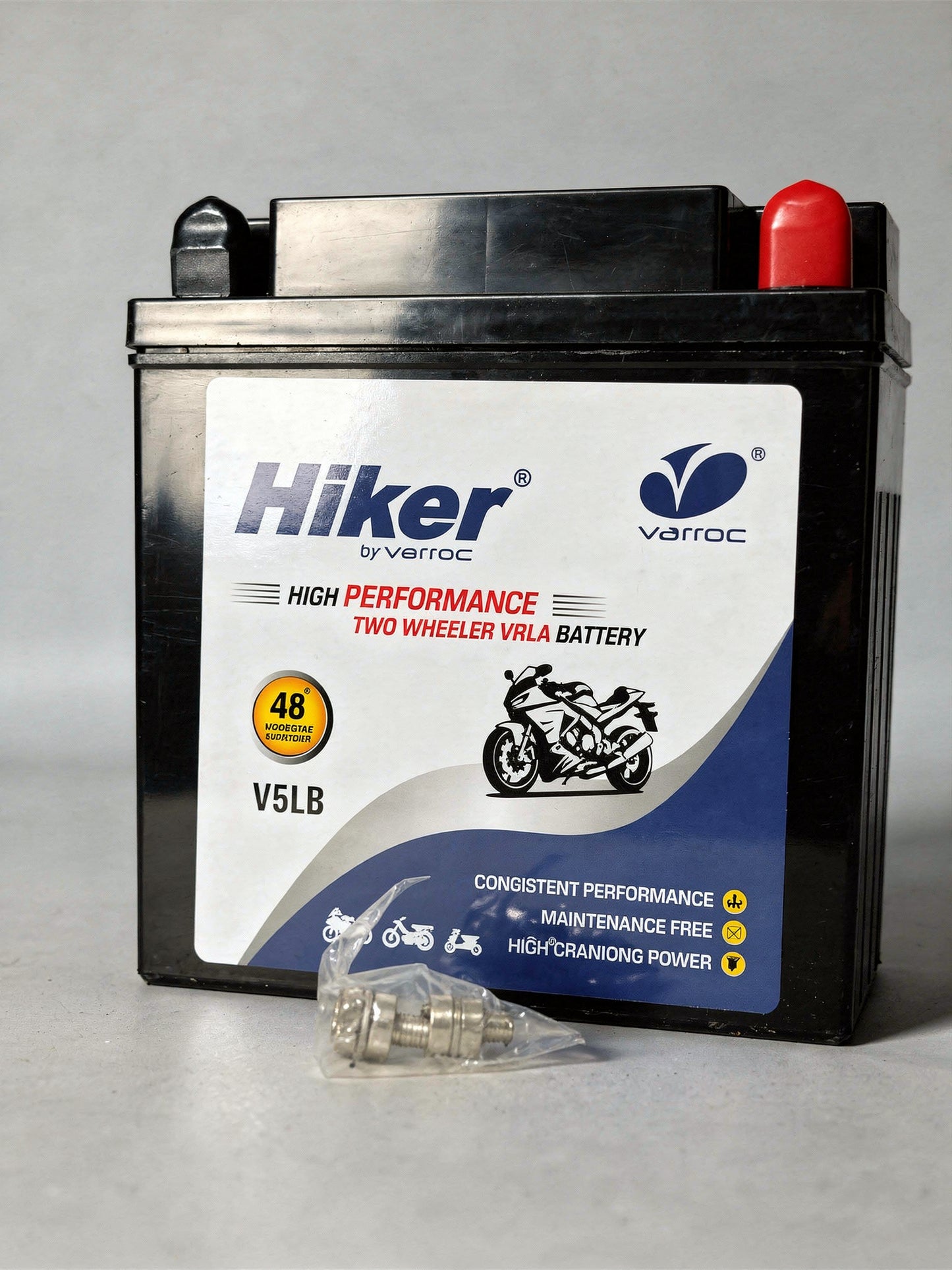 Hiker by Varroc V5LB, 5Ah and 12 V Battery for Bike