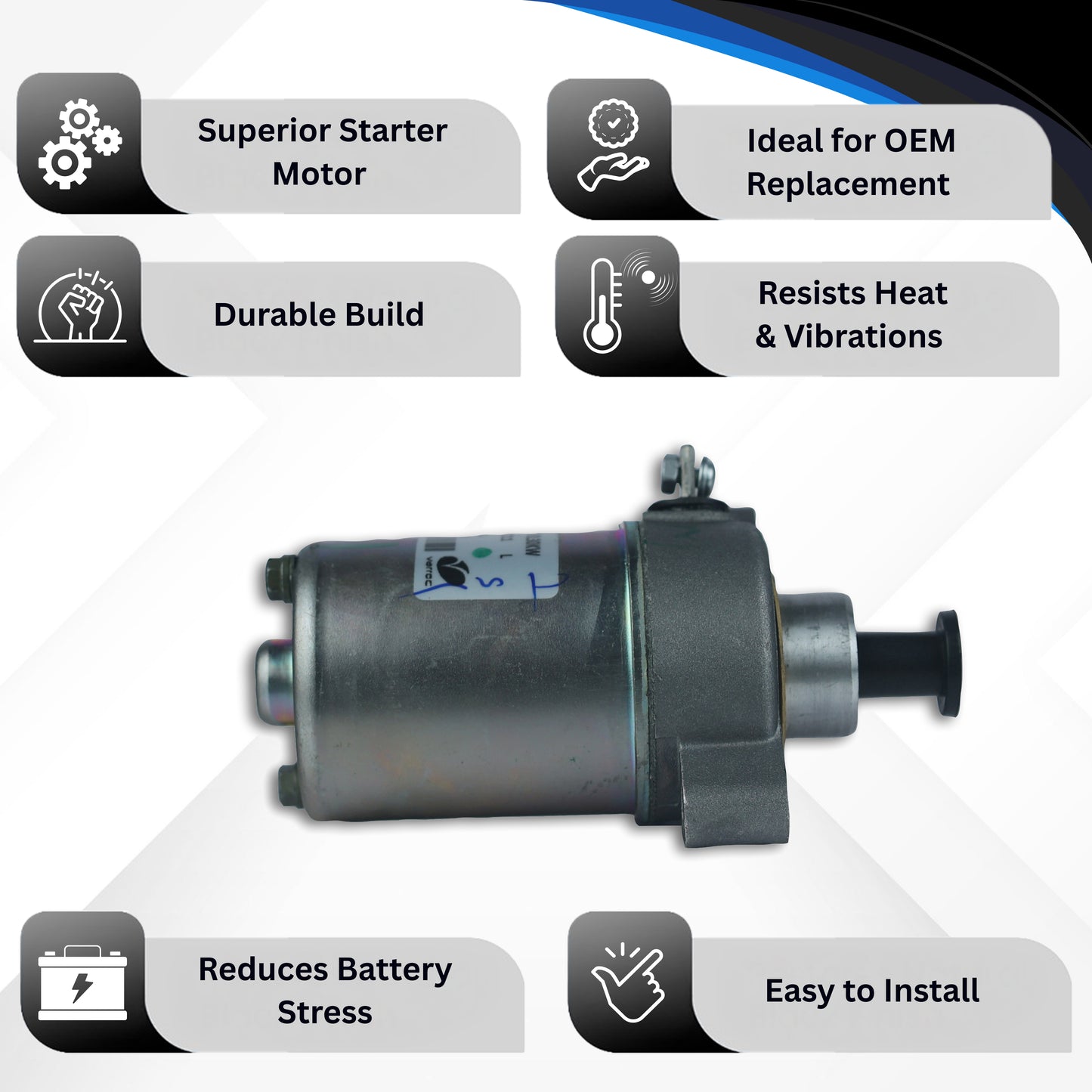 Starter Motor for Splender 110 - STMR-SPLD-AAT11