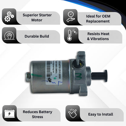 Starter Motor for Yamha F Z V1 V2 V3 F ZS -STMR-YAFZ-3801