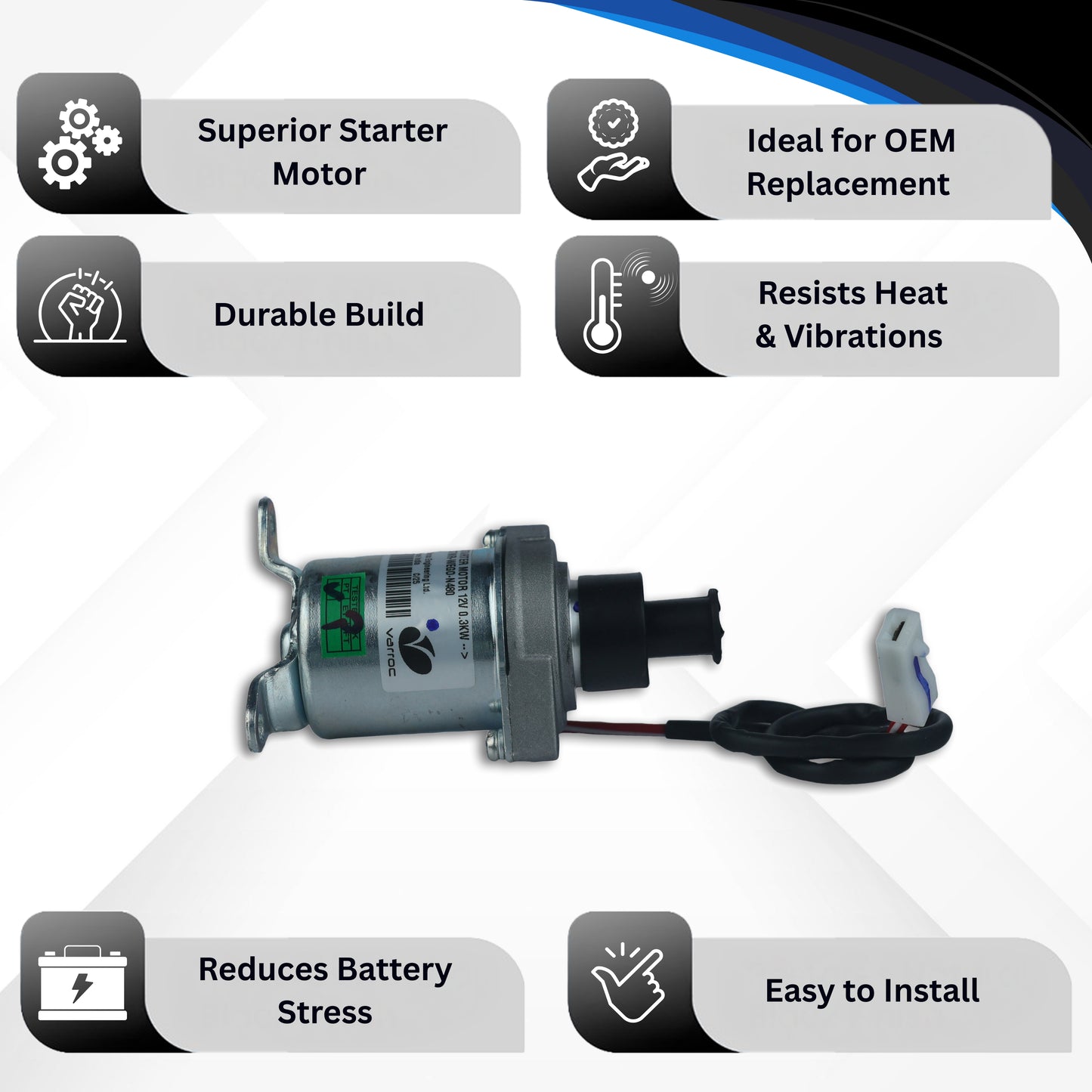 Starter Motor for TVX Wigo Star Citi BSVI -STMR-WEGO-N480