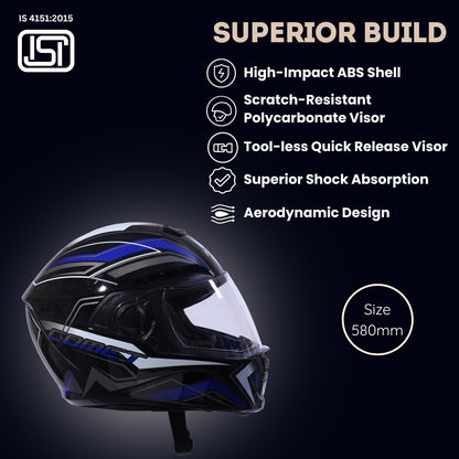 FLASH PRO MAX Full Face Helmet -Matt Black Green