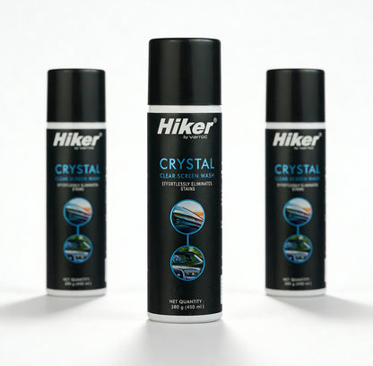 Hiker by Varroc Crystal Clear Screen Wash for Cars - Pack of 3 -CARC-UNIV-CCSW