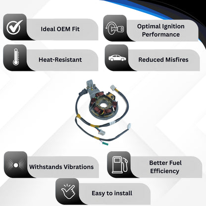Varroc BAJJ Coil Plate Assembly Auto2 Petrol MGCP-AUTO-2424 | High-Performance Copper Winding