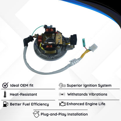 Varroc BAJJ Coil Plate Assembly K 4S MGCP-K-4S-3155 | High-Performance Copper Winding