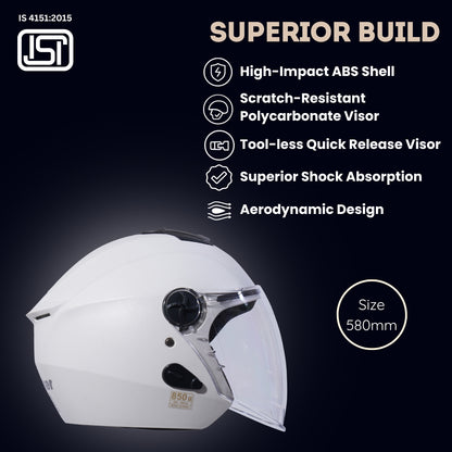 FLASH NATURAL Half Face Helmet