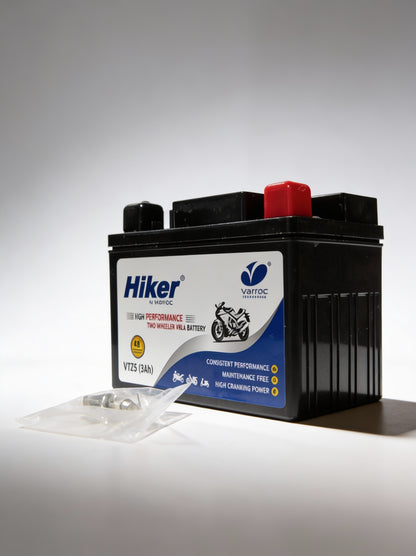 Hiker by Varroc VTZ4, 3Ah and 12 V Battery for Bike