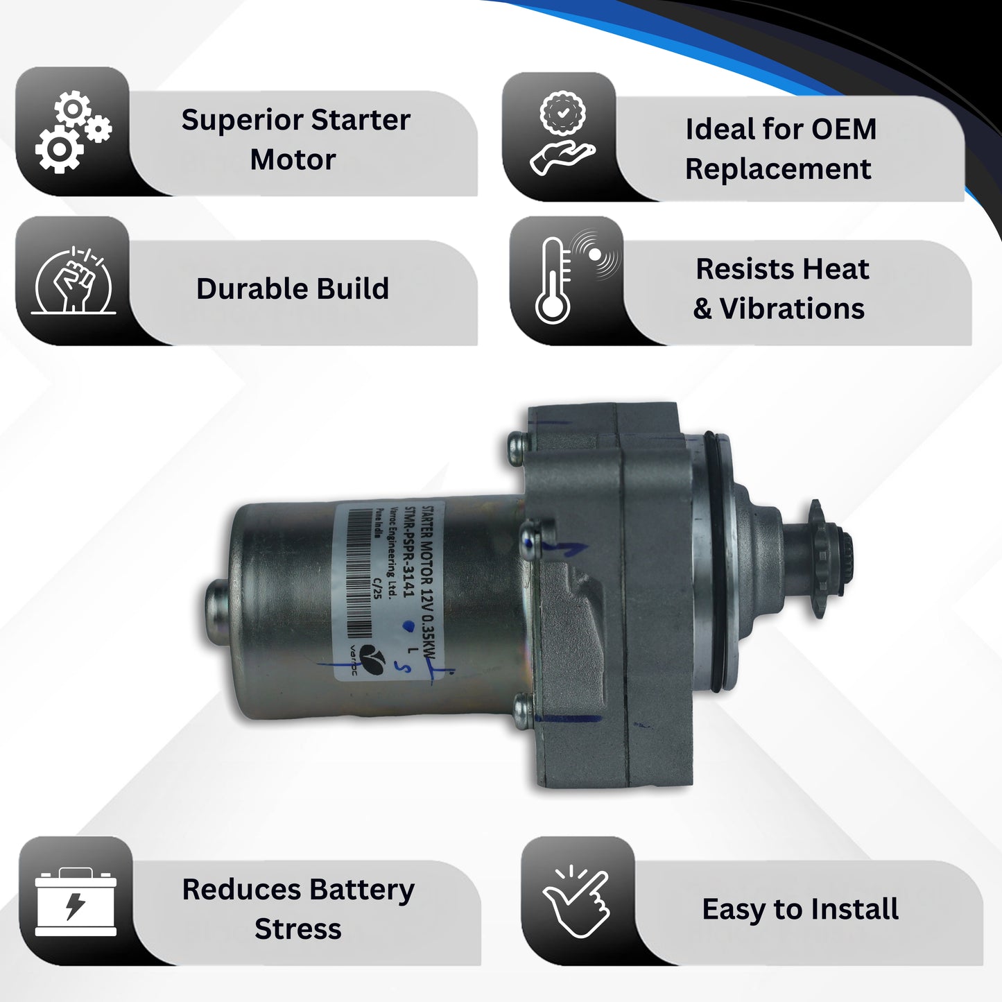 Starter Motor for Pasion Pro I Smart HF DLX -STMR-PSPR-3141