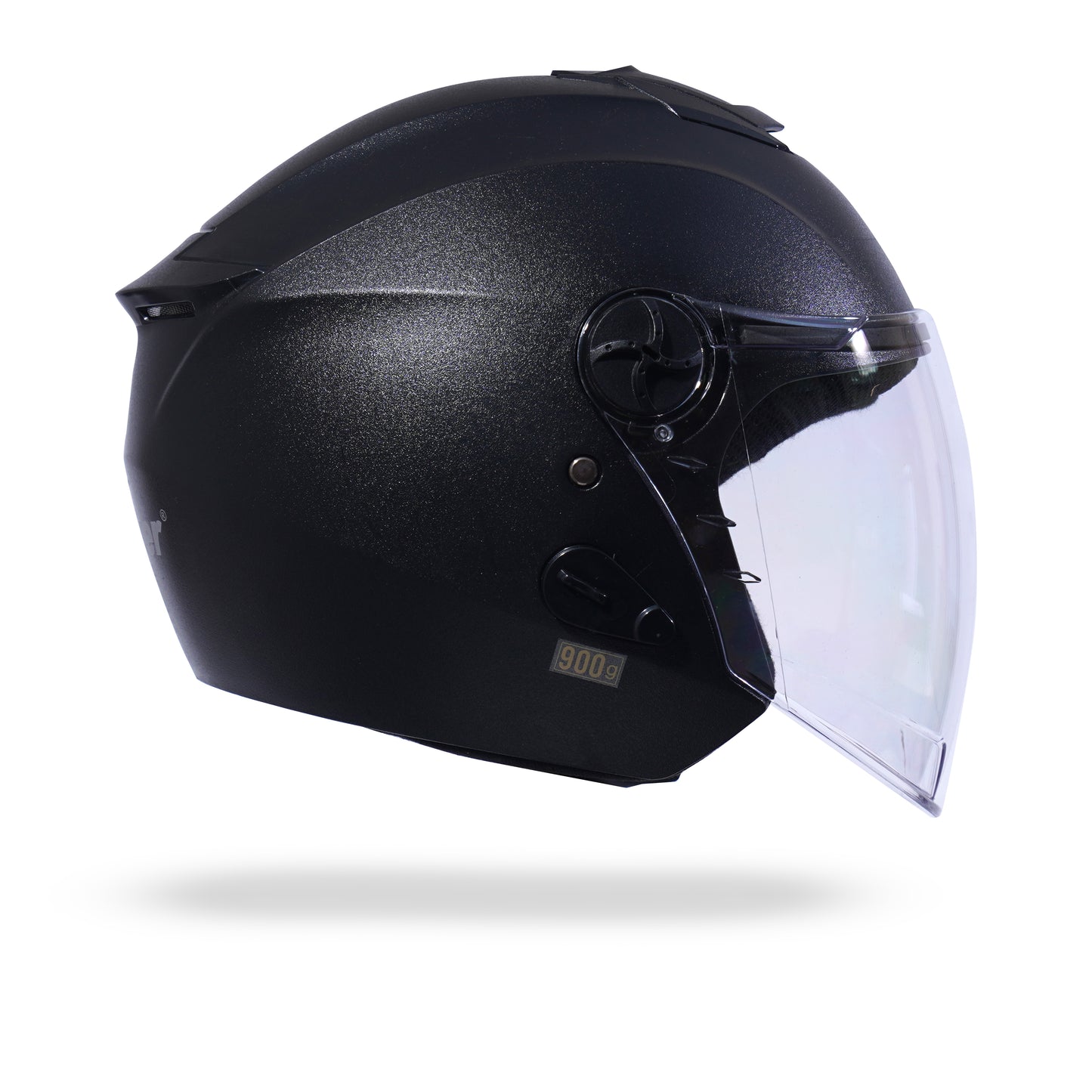 FLASH NATURAL Half Face Helmet -HLMT-NBLK-FLS1