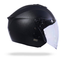 FLASH NATURAL Half Face Helmet -HLMT-NBLK-FLS1