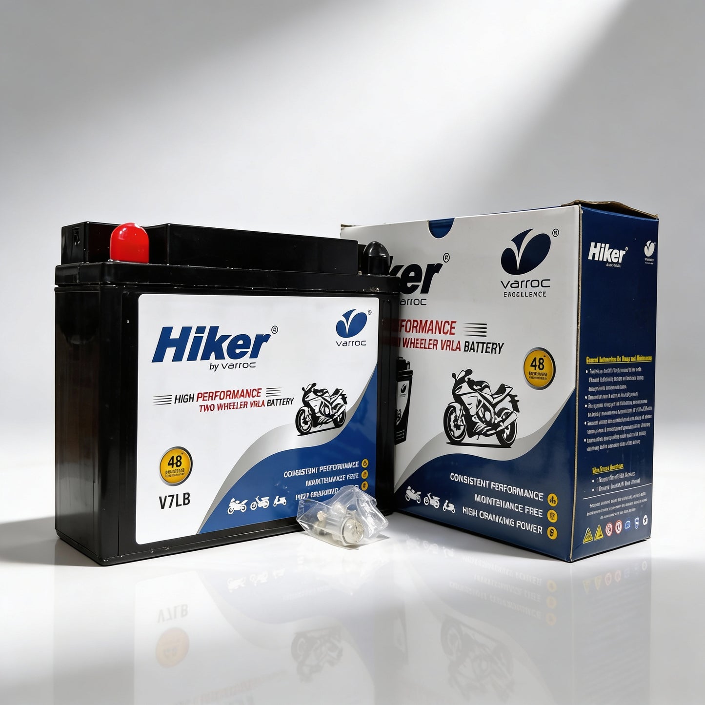 Hiker by Varroc V7LB, 7Ah and 12 V Battery for Bike -BTRY-7AH-V7LB