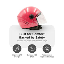 Hiker Lyra Pro Baby Pink Half Face Helmet
