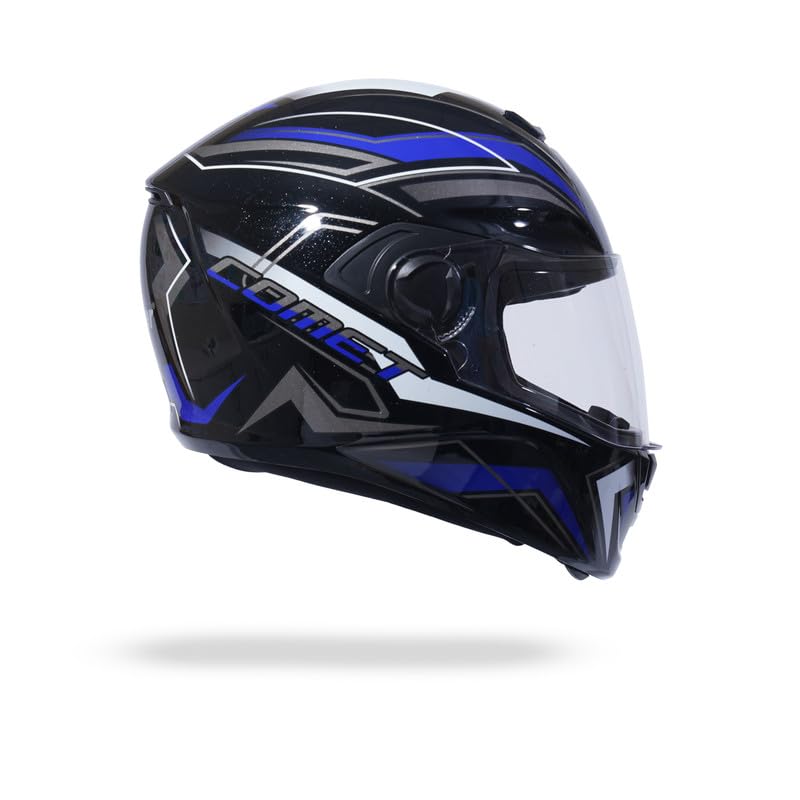 COMET PRO MAX Full Face Helmet-Gloss Black Blue -HLMT-BBLU-COMET4G