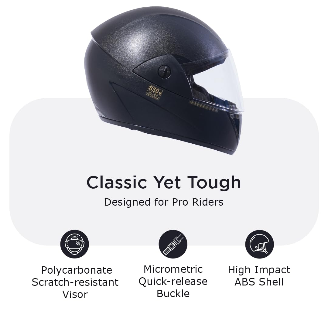 WAVE NATURAL Full Face Helmet -HLMT-NBLK-WAVE1