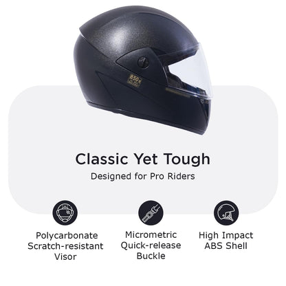 WAVE NATURAL Full Face Helmet -HLMT-NBLK-WAVE1