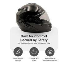 Hiker Pluto Natural Black Flip Up Helmet