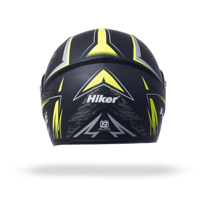 WAVE PRO MAX Full Face Helmet -Matt Black Yellow -HLMT-BYLW-WPMX2