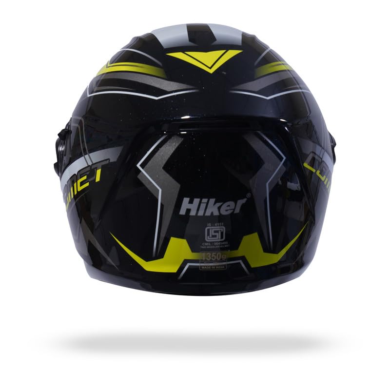 COMET PRO MAX Full Face Helmet-Gloss Black Yellow -HLMT-BYLW-COMET2G