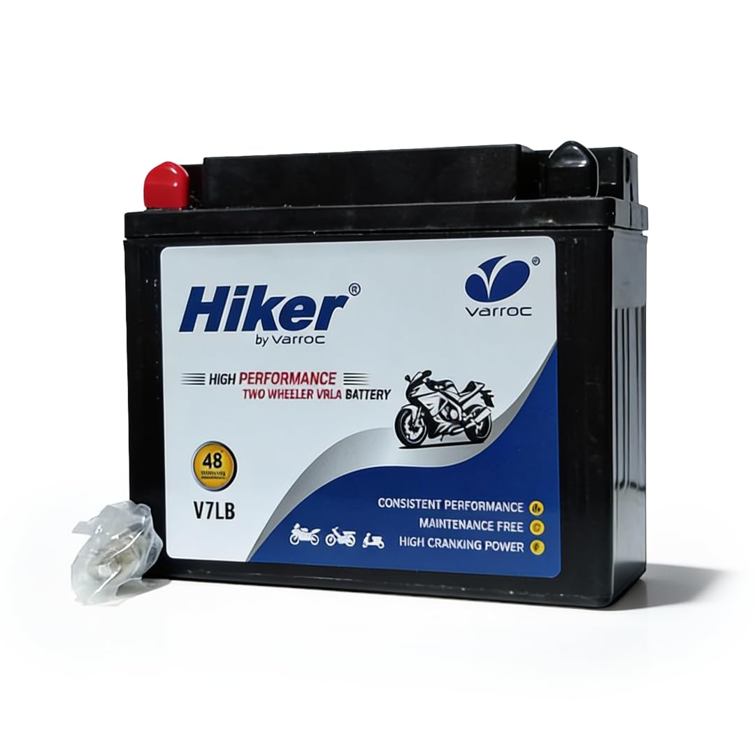 Hiker by Varroc V7LB, 7Ah and 12 V Battery for Bike -BTRY-7AH-V7LB