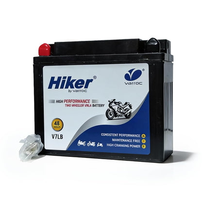 Hiker by Varroc V7LB, 7Ah and 12 V Battery for Bike -BTRY-7AH-V7LB