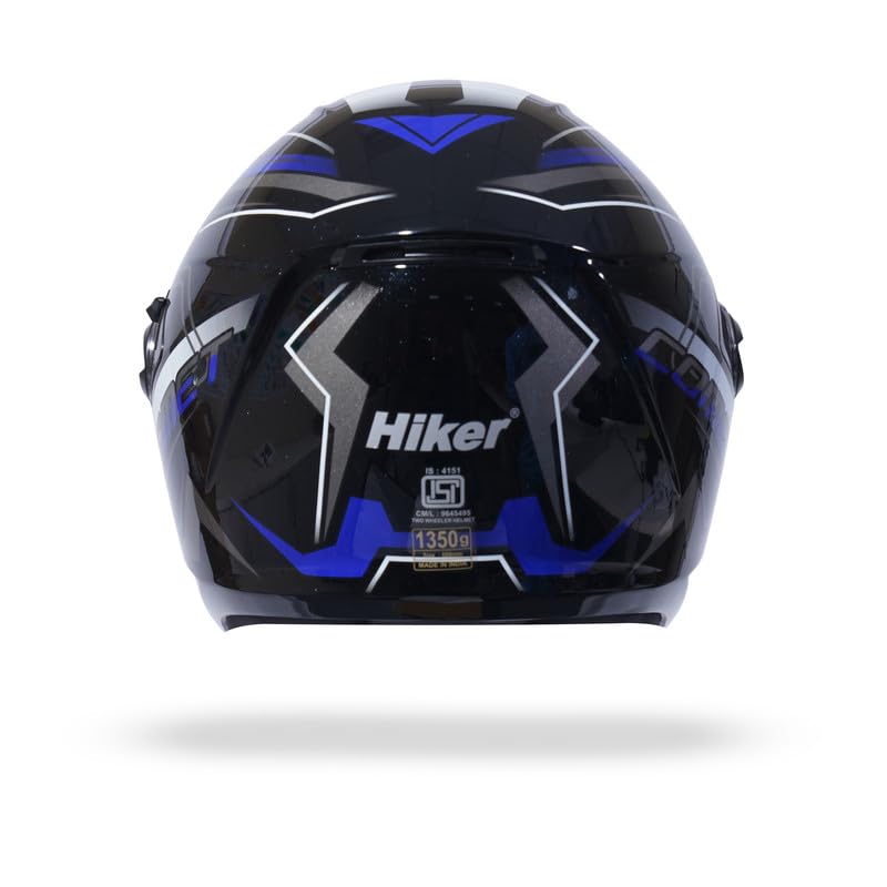 COMET PRO MAX Full Face Helmet-Gloss Black Blue -HLMT-BBLU-COMET4G