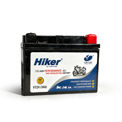 Hiker by Varroc VTZ4, 3Ah and 12 V Battery for Bike -BTRY-3AH-VTZ4