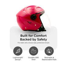 Hiker Nebula Natural Pink Half Face Helmet