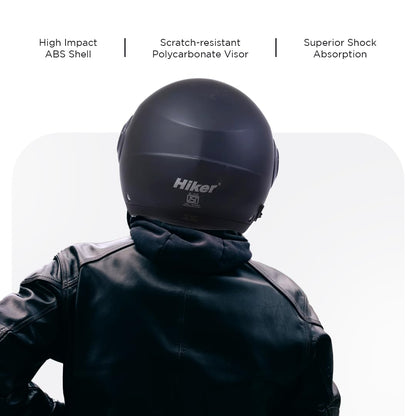 ORBIT PRO Half Face Helmet -Matt Black -HLMT-MBLK-ORTPRO2